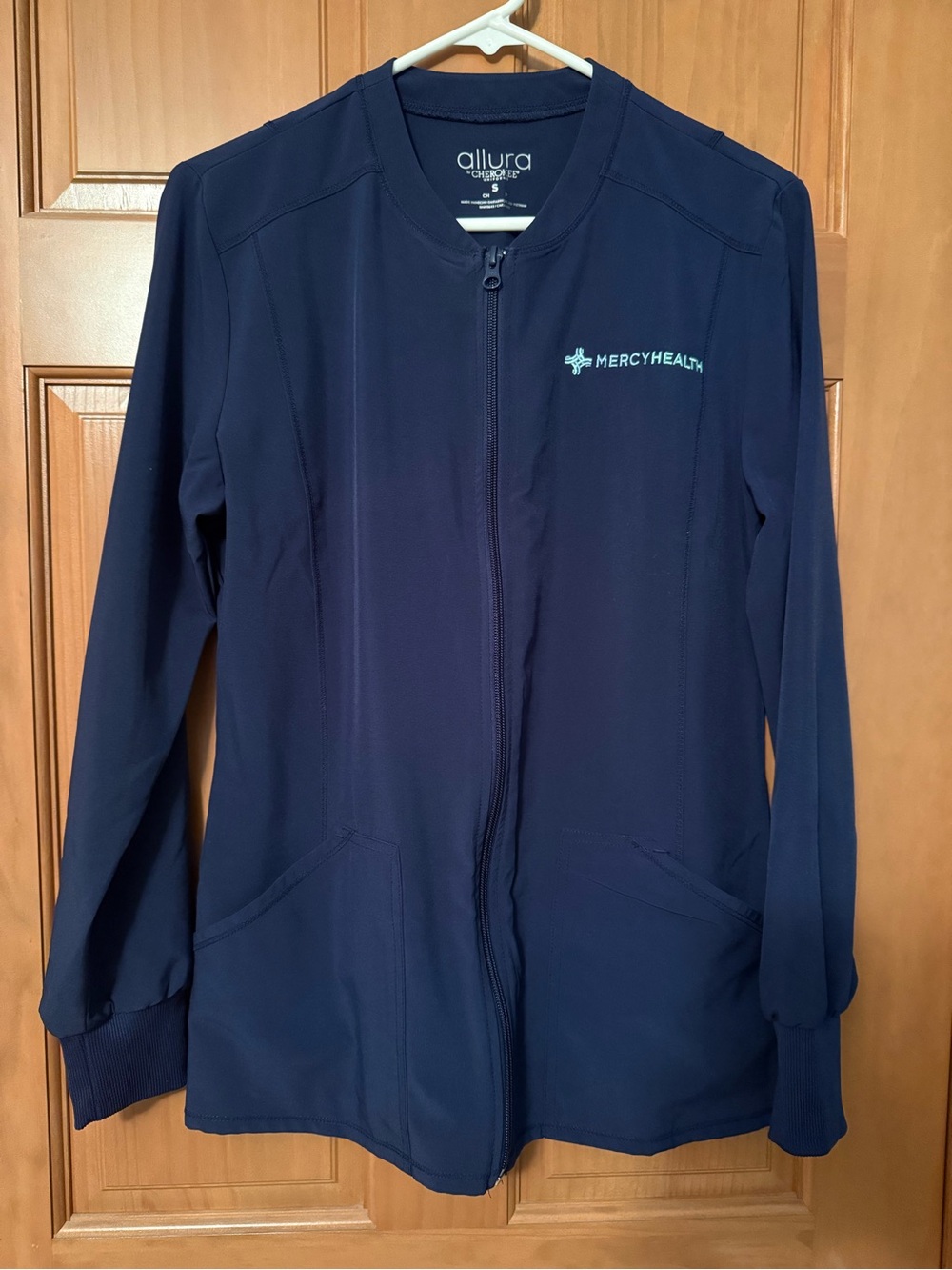 Cherokee Women's Navy Full-Zip Utility Jacket